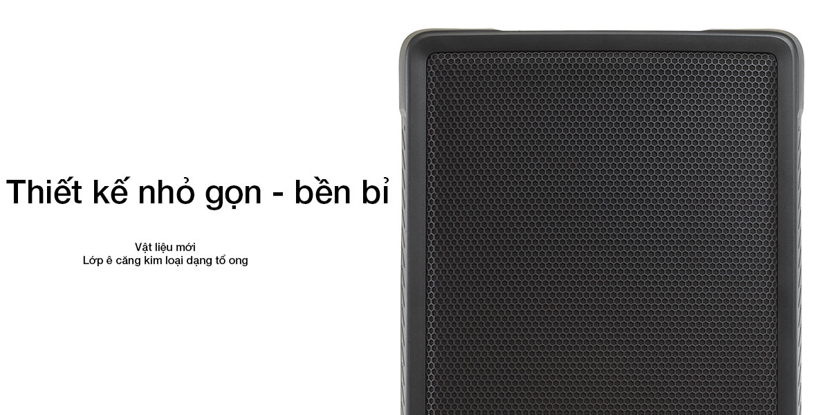 Thiết kế nhỏ gọn - bền bỉ trên JBL IRX 112BT Thiết kế nhỏ gọn - bền bỉ trên JBL IRX 112BT